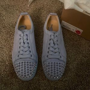 Louis Junior Spike Flat Suede/GG U463 Sky/Sky Metal size 39